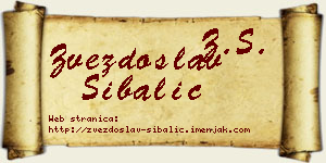 Zvezdoslav Šibalić vizit kartica